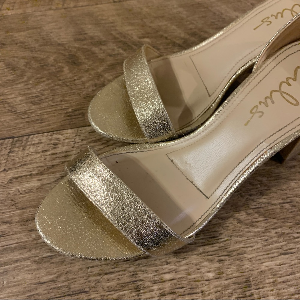 Lulu’s gold high heels